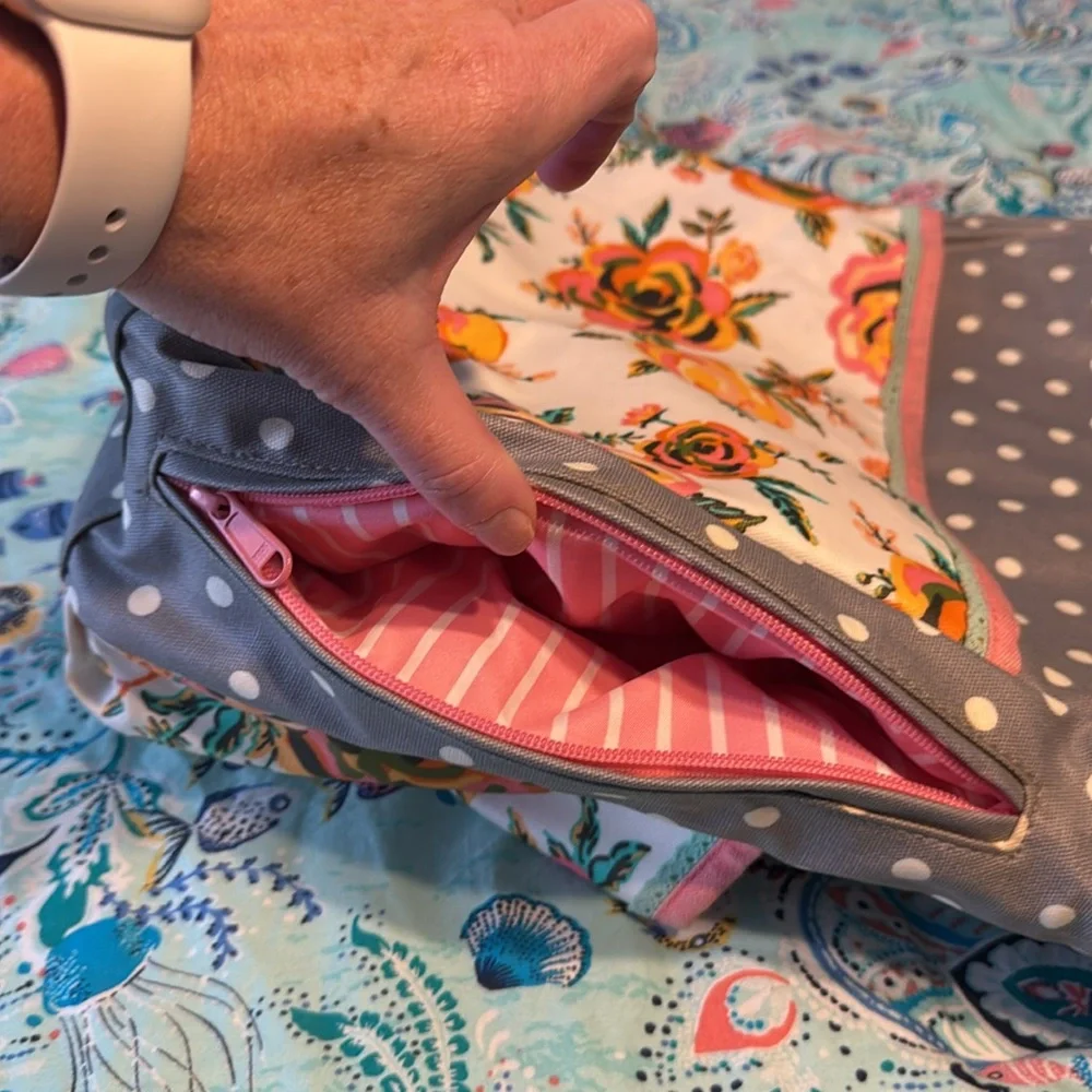Matilda Jane Diaper Bag Floral and polka dots